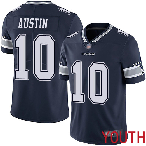 Youth Dallas Cowboys Limited Navy Blue Tavon Austin Home #10 Vapor Untouchable NFL Jersey->youth nfl jersey->Youth Jersey